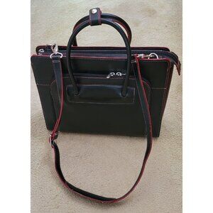 McKlein USA Black Lake Forest 15.6" Laptop Tablet Briefcase with Shoulder Strap